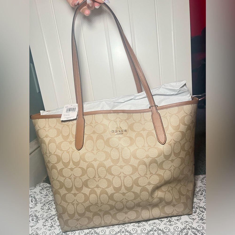 Coach Tan Tote Bag